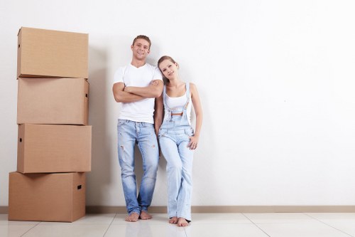 Manwithvan moving truck ready for relocation in Wimbledon