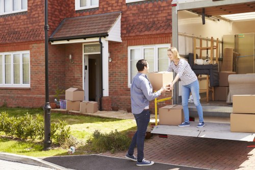 Professional movers assisting with home relocation in Wimbledon