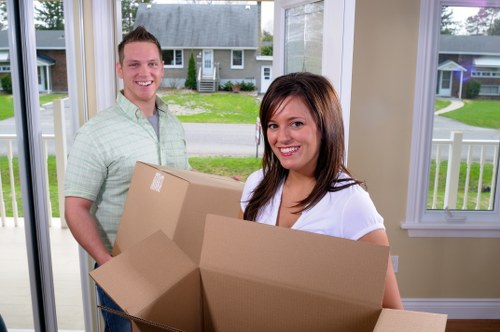 Professional packing team assisting with a move in Wimbledon.