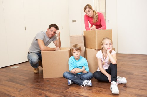 Professional movers handling belongings securely