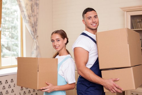 Manwithvan team assisting with a move in Wimbledon